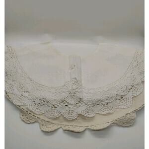 Lot Of 4 Prairie Collar Lace Inserts - Battenburg - Ann's - Annie